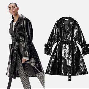 “NEW” John elliott Nova vegan leather trench Coat